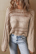 'Halona' Knit Long Sleeve Sweater - Celes Fashion